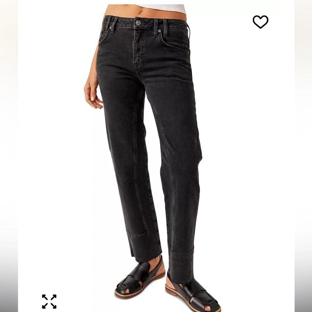 FREE PEOPLE RISK TAKER MID RISE JEANS || MAIN SQUEEZE sz 29 - Picture 2 of 11